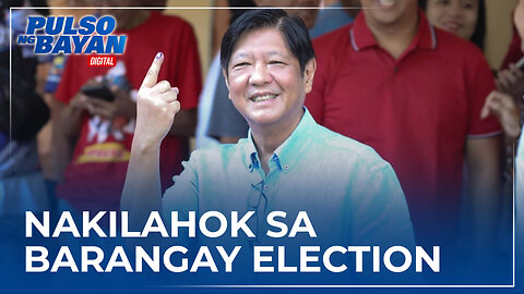 Pangulong Marcos, nakilahok sa barangay election sa Ilocos Norte