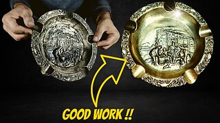 SILVER / PLATE ASHTRAY RESTORATION / fantastic