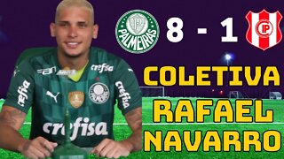 COLETIVA DE RAFAEL NAVARRO NA VITORIA DO PALMEIRAS POR 8 - 1 CONTRA O INDEPIENDENTE PETROLERO