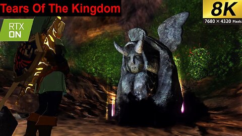 Legend Of Zelda Tears Of The Kingdom Exploring under Hyrule Castle 8k 60fps Rtx