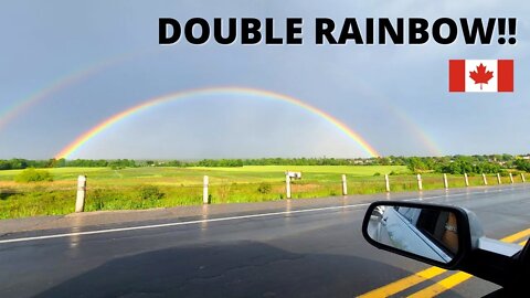 Double Rainbow Sighting over Simcoe County / York Region
