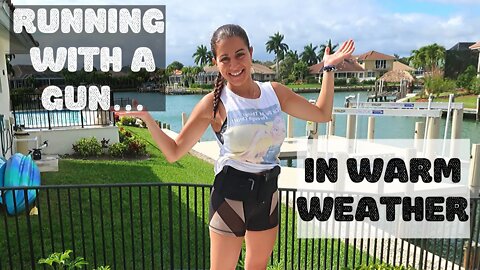 RUNNING WITH A GUN IN HOT WEATHER | How I carry in a belly band during a run in the heat!