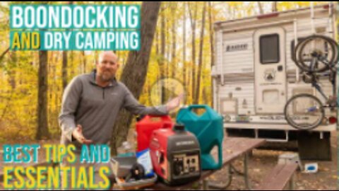 20 Dry Camping Tips // Understanding What is Dry Camping and Boondocking // Truck Camper Living