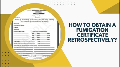 What are the Options for Obtaining a Fumigation Certificate if it was not Obtained Before Shipment?