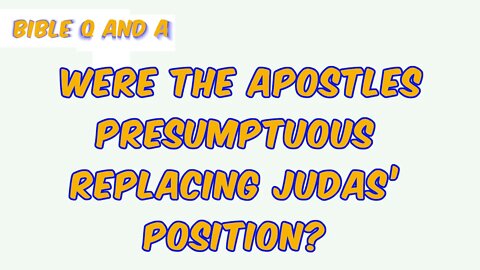 Apostles & Judas’ Position