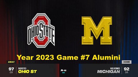 CFB 24 Ohio State Buckeyes Vs Michigan Wolverines Year 2023 | Alumini