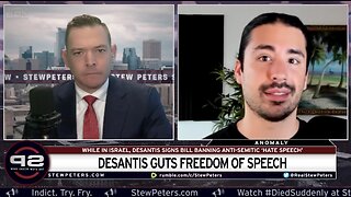 First Amendment Under Attack: Desantis Flies To ISRAEL & Signs Bill GUTTING Freedom Of Speech