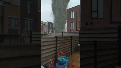 tornado near the house