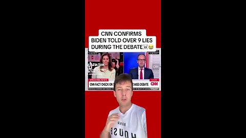 CNN CONFIRMS BIDEN TOLD OVER 9 LIES DURING THE DEBATE? 🍿🐸🇺🇸