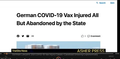 German Lawyers File Hundreds Of C-19 VaX Injury Lawsuits