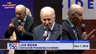 That's how Biden was selected in 2020 primary: "So you go ahead & stack spaghetti sauce at a store in-in-in a supermarket. You control the guy or the woman that runs the rub-run-brings out the carts on-on-or-on a forklift. What happened?