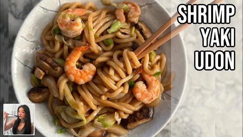 🦐 20 Min Shrimp Yaki Udon • Stir Fried Udon Noodles Recipe | Rack of Lam