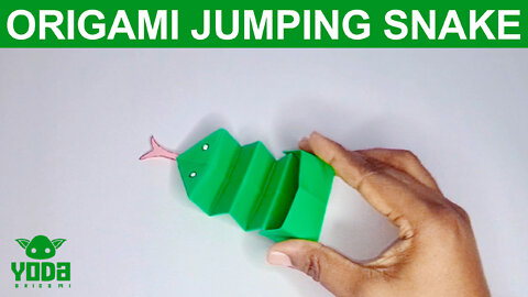 How To Make an Origami Jumping Snake - Easy And Step By Step Tutorial