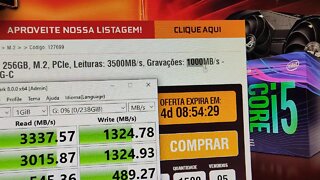 Teste de velocidade XPG M2 SSD S41