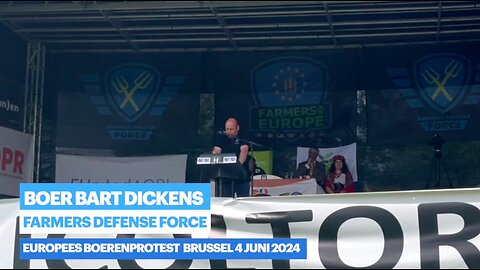 🧑‍🌾 Boer Bart Dickens van Farmers Defence Force Vlaanderen 4.06.24 Europees boerenprotest