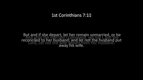 1st Corinthians Chapter 7