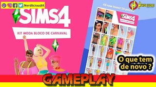 🎮 GAMEPLAY! Confira os itens que vem no novo KIT MODA BLOCO DE CARNAVAL em THE SIMS 4!