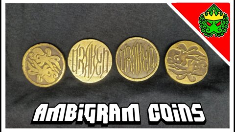 Ambigram Coins -- Melting Scrap Brass to sand cast custom coins!