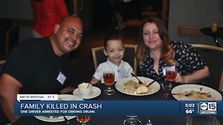 Family killed in crash