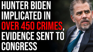 Hunter Biden Implicated In Over 450 Crimes, Evidence Sent To Every Member Of Congress