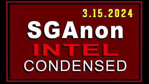 SG Anon SCARE EVENT - White Hat March 15, 2024