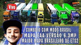 MAPA BRASILEIRO PARA EURO TRUCK SIMULATOR 2 MAPA EAA COMBOIO COM MODS BRASILEIROS ETS2 1.42