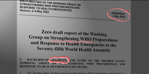 U.S. Sovereignty given to World Health Organization (WHO) by Our Government Officials