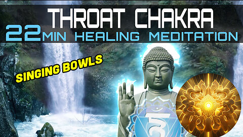 Throat Chakra Singing Bowl 22mins Healing Meditation