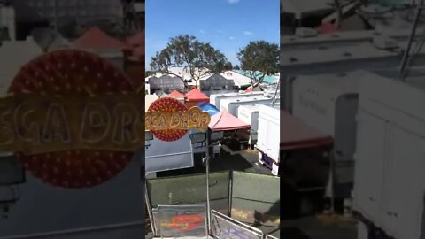 Mega Drop Carnival Ride Cam Mounted (POV) Ray Cammock Shows OC County Fair
