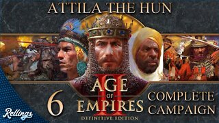 Age of Empires 2: Definitive Edition (PC) Attila the Hun | Full Campaign (No Commentary)