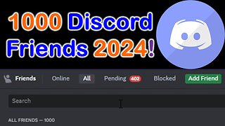 Discord 1000 friends in 2024! My maxed out account.