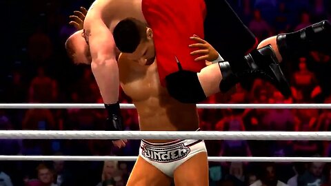 WWE '13 Gameplay Brock Lesnar vs Jinder Mahal