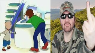 YouTube Poop - Caillou's All Alone (MrPoopMeister) REACTION!!! (BBT)