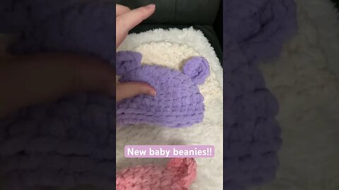 Crochet baby beanies!! Baby bear and other kinds coming soon!!