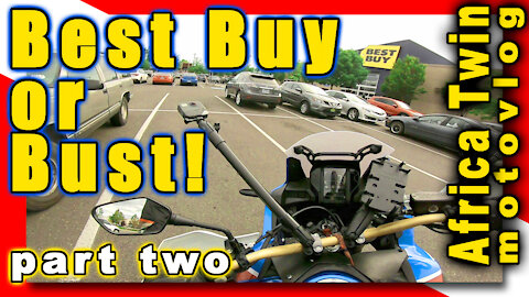 Best Buy or Bust! - part two - Africa Twin motovlog - Ring 3 Battery - ADV Bike - Oregon - PNW -