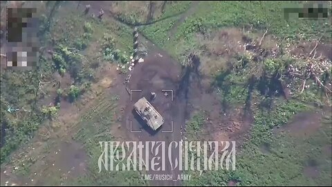 ZALA Lancet hitting a Ukrainian BMP-2 during the transportation of infantry in Zaporozhye