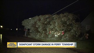 Perry Township cleaning up after severe storm damage