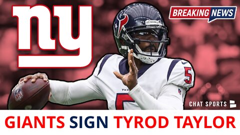 Tyrod Taylor Signing With New York Giants To Back Up Daniel Jones | Details & Reaction