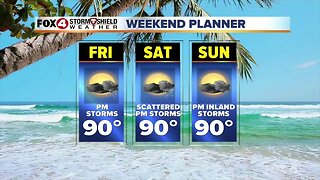 WEEKEND FORECAST: Another round of PM storms in SWFL