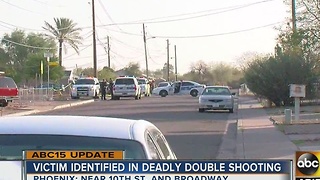 Victim identified in deadly double shooting