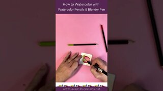 👑 How to color with watercolor pencils and Stampin' Up! blender pens