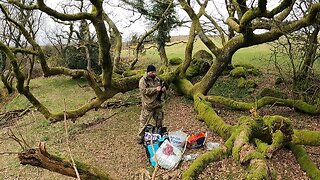 packing away the tripods for filming 26th March 2023