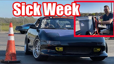 Sick Week Day 2, we strap a GIANT cooler to 4g63 swapped MR2 and blast down the interstate!