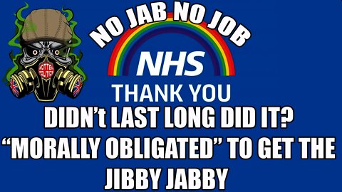 SAGE...😯 NHS staff have a "moral obligation to be jabbied"😜
