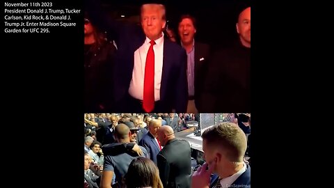 Donald J. Trump Enters Madison Square Garden With Tucker Carlson, Kid Rock, Dana White & Donald J. Trump Jr. | "It Was Just Overwhelming Cheers!!! Imagine a Minute of People Screaming At the Top of Their Lungs." - Joe Rogan