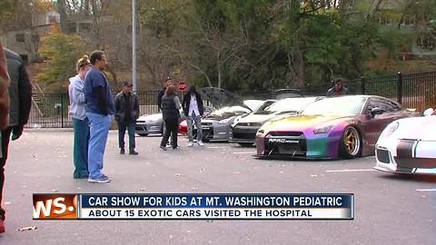 Exotic cars brighten day of sick kids in Baltimore
