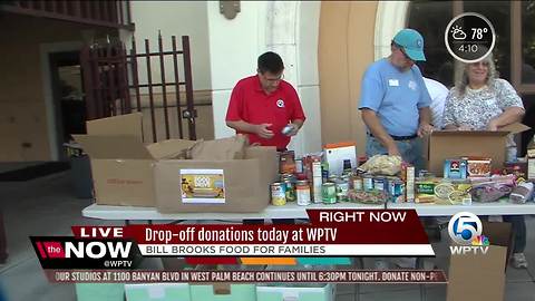 All-day Bill Brooks' Food for Families food drive today at WPTV