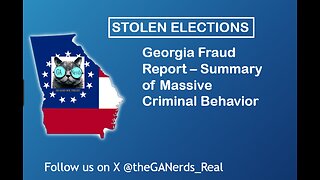 GA Fraud Report - Summary of Massive Criminal Behavior