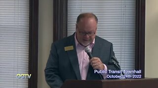 Ruth Johnson's Public Transit Town Hall Meeting October, 24th 2022