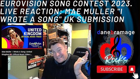I react to Mae Muller "I Wrote a Song" - United Kingdom EuroVision song contest 2023 submission.